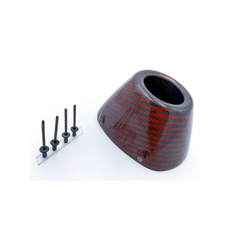 Embout d'echappement FMF carbone RCT BLACK/RED