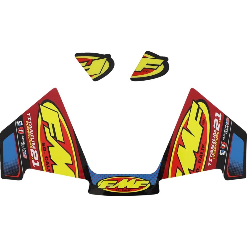 Autocollant FMF Powercore 2.1 TITANIUM (3PC)