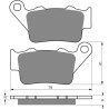 Plaquettes de frein GOLD FREN K5 Brembo arrière