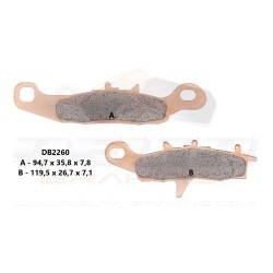 Plaquettes de frein Delta braking avant 85 KX 85 RM