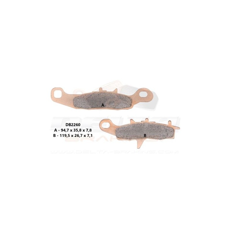 Plaquettes de frein Delta braking avant 85 KX 85 RM Plaquettes de frein Delta braking avant 85 KX 85 RM