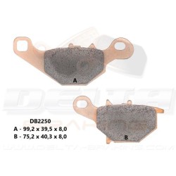 Plaquettes de frein Delta braking arrière 85 RM 2005 à 2023