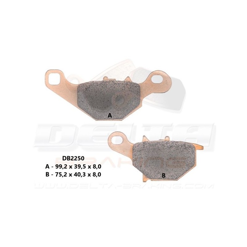 Plaquettes de frein Delta braking arrière 85 RM 2005 à 2023 Plaquettes de frein Delta braking arrière 85 RM 2005 à 2023
