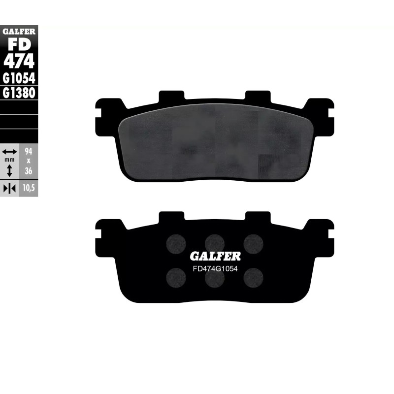 Plaquettes de frein Galfer Semi-métallique KYMCO
