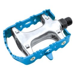 Pédales XERAMA VTT/Ville alu Axe Cr-Mo - bleu
