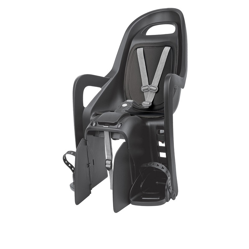 Siège enfant de vélo arrière POLISPORT Groovy Maxi CFS fixation porte-bagages - noir/gris foncé Siège enfant de vélo arrière POLISPORT Groovy Maxi CFS fixation porte-bagages - noir/gris foncé