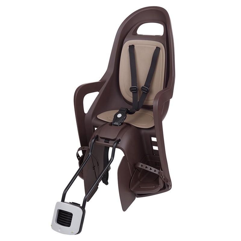 Siège enfant de vélo arrière POLISPORT Groovy Maxi FF 29" fixation cadre - brun foncé/brun Siège enfant de vélo arrière POLISPORT Groovy Maxi FF 29" fixation cadre - brun foncé/brun