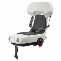 Siège enfant de vélo arrière POLISPORT Guppy Junior fixation porte-bagages - gris clair/gris foncé