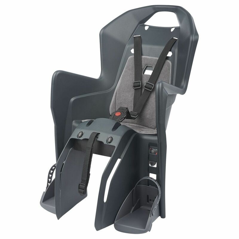 Siège enfant de vélo arrière POLISPORT Koolah FF fixation cadre - gris foncé/argent Siège enfant de vélo arrière POLISPORT Koolah FF fixation cadre - gris foncé/argent