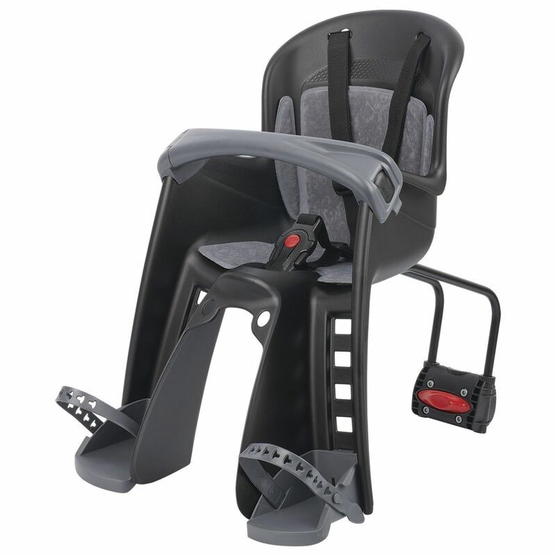 Siège enfant de vélo avant POLISPORT Bilby Junior FF fixation cadre - noir/gris foncé Siège enfant de vélo avant POLISPORT Bilby Junior FF fixation cadre - noir/gris foncé