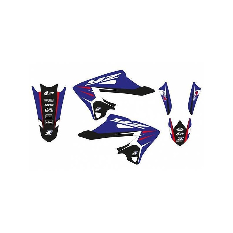 Kit deco BLACKBIRD Dream 4 - Yamaha 125 / 250 YZ 2022 à 2025 Kit deco BLACKBIRD Dream 4 - Yamaha 125 / 250 YZ 2022 à 2025