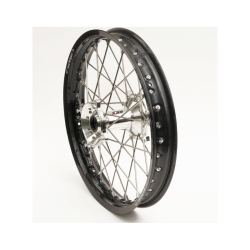 Roue complète "REX" Haan wheels18 x 2,15 RMZ 250 / 450 07- cercle noir / moyeu argent 25mm