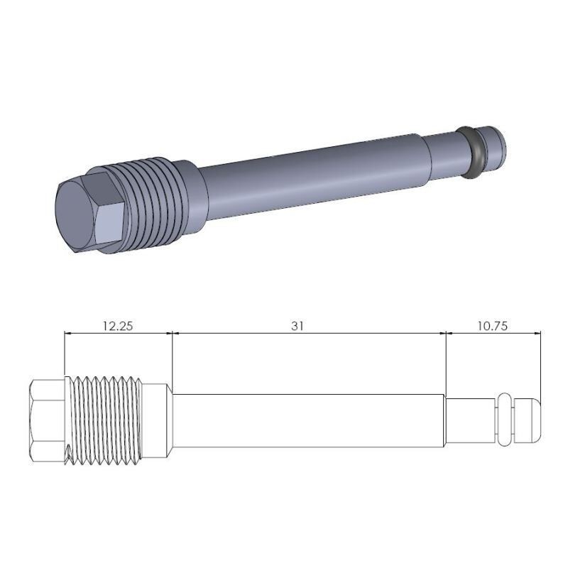 Axe de plaquettes de frein MOTO MASTER type origine Axe de plaquettes de frein MOTO MASTER type origine