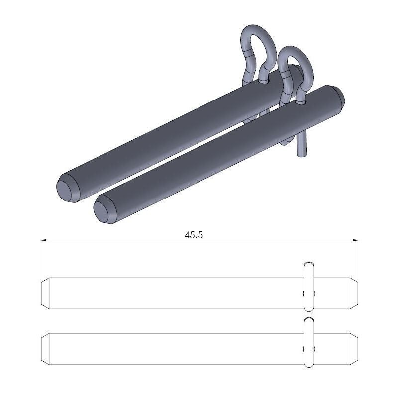 Axe de plaquettes de frein MOTO MASTER type origine Axe de plaquettes de frein MOTO MASTER type origine