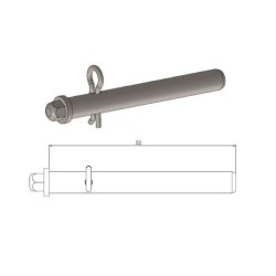 Axe de plaquettes de frein MOTO MASTER type origine
