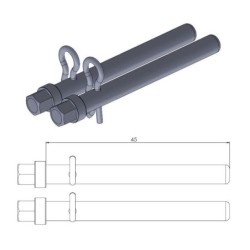 Axe de plaquettes de frein MOTO MASTER type origine