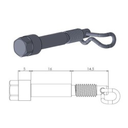 Axe de plaquettes de frein MOTO MASTER type origine