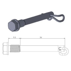 Axe de plaquettes de frein MOTO MASTER type origine