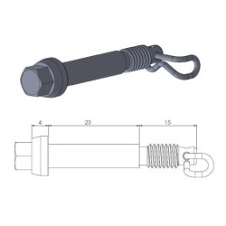 Axe de plaquettes de frein MOTO MASTER type origine