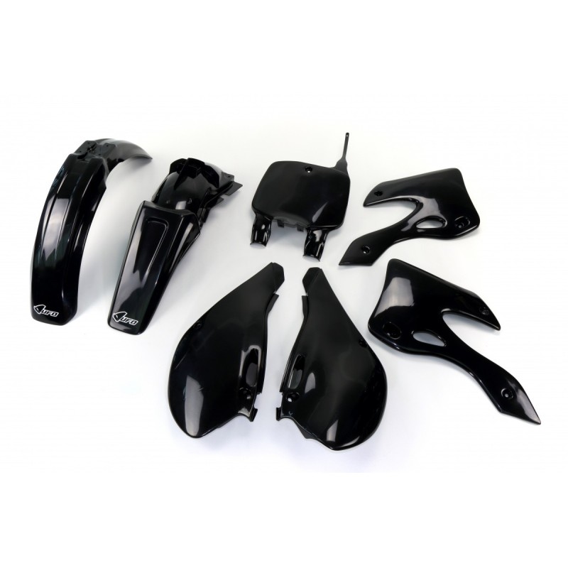 Kit plastiques 125 KX / 250 KX 1999 à 2002 Noir Kit plastiques 125 KX / 250 KX 1999 à 2002 Noir