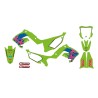 Kit deco BLACKBIRD Retro restyle polisport - Kawasaki 125 KX / 250 KX