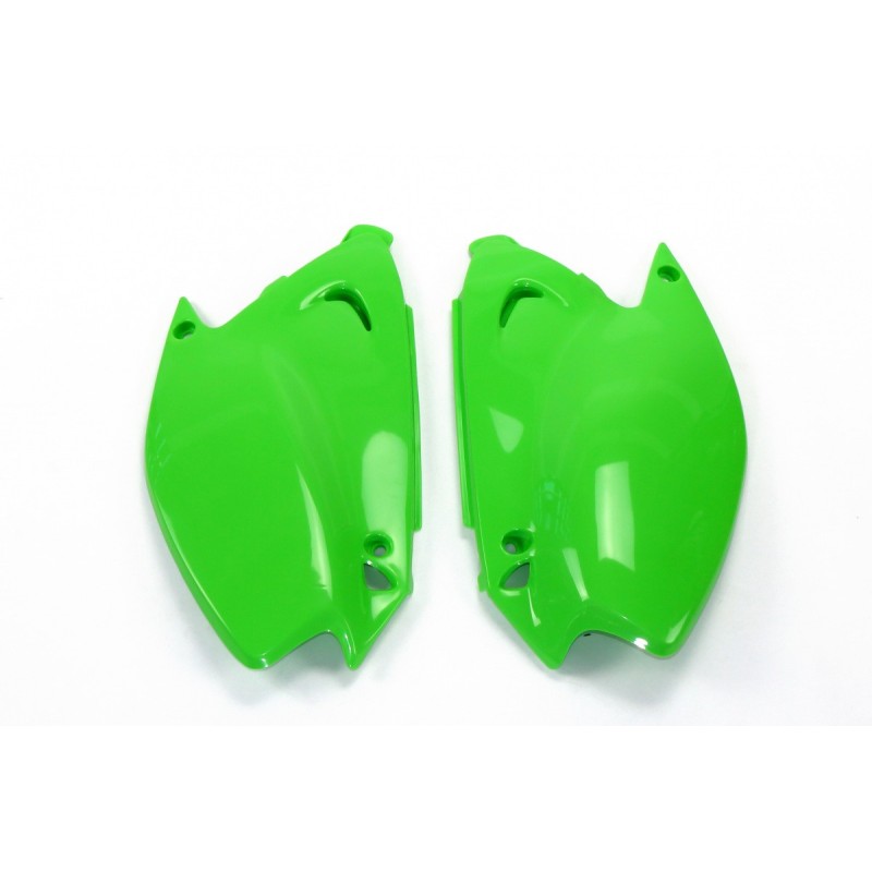 Paire de plaques latérales UFO KX 2003 à 2008 Vert Paire de plaques latérales UFO KX 2003 à 2008 Vert