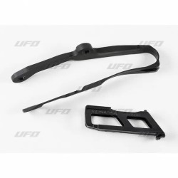 Patin de bras oscillant + patin de Patin de guide chaine 250 KXF 2017 à 2020 / 450 KXF 2016 à 2018 Noir
