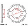 Couronne JT SPROCKETS JTR462 54 dents - pas de 428 acier carbone C49