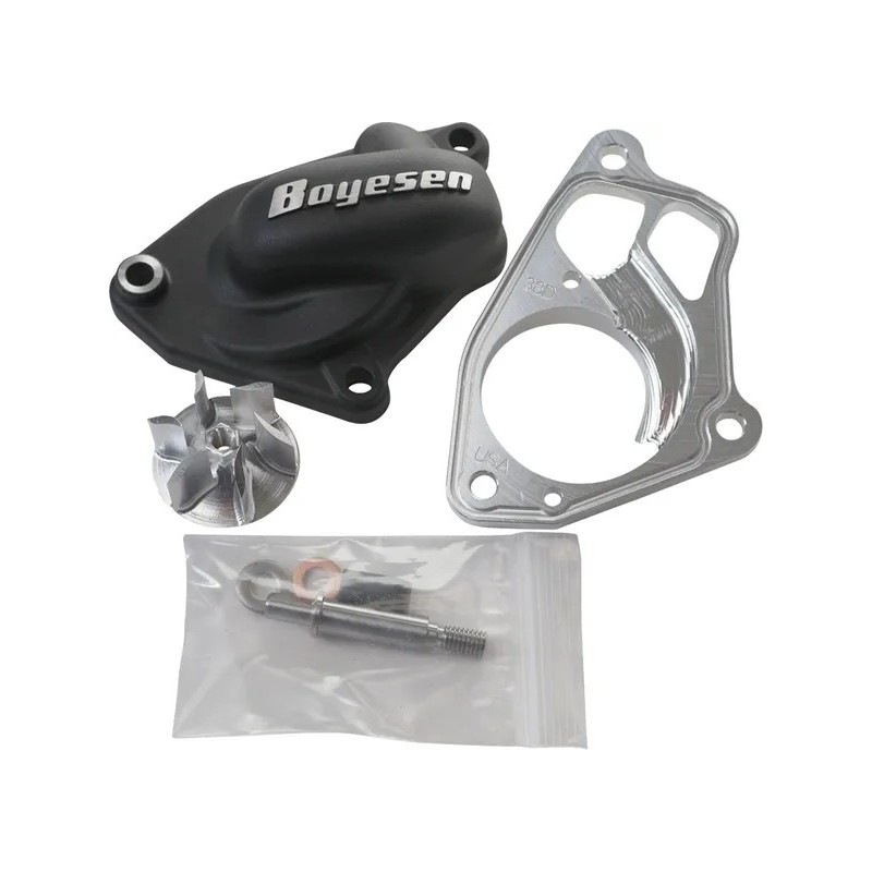 Couvercle de pompe à eau + turbine BOYESEN SuperCooler - noir 450 YZF 2014 à 2019 Couvercle de pompe à eau + turbine BOYESEN SuperCooler - noir 450 YZF 2014 à 2019