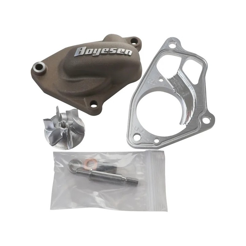 Couvercle de pompe à eau + turbine BOYESEN SuperCooler - magnésium 450 YZF 2014 à 2019 Couvercle de pompe à eau + turbine BOYESEN SuperCooler - magnésium 450 YZF 2014 à 2019