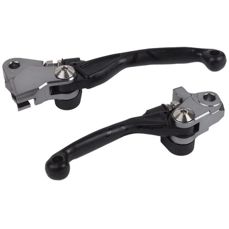 Paire de levier pivot incassables Polisport RMZ 2007 à 2024 couleur noir Paire de levier pivot incassables Polisport RMZ 2007 à 2024 couleur noir