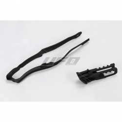 Patin de bras oscillant + patin de Patin de guide chaine 250 CRF 2014 à 2018 / 450 CRF 2013 à 2016 Noir