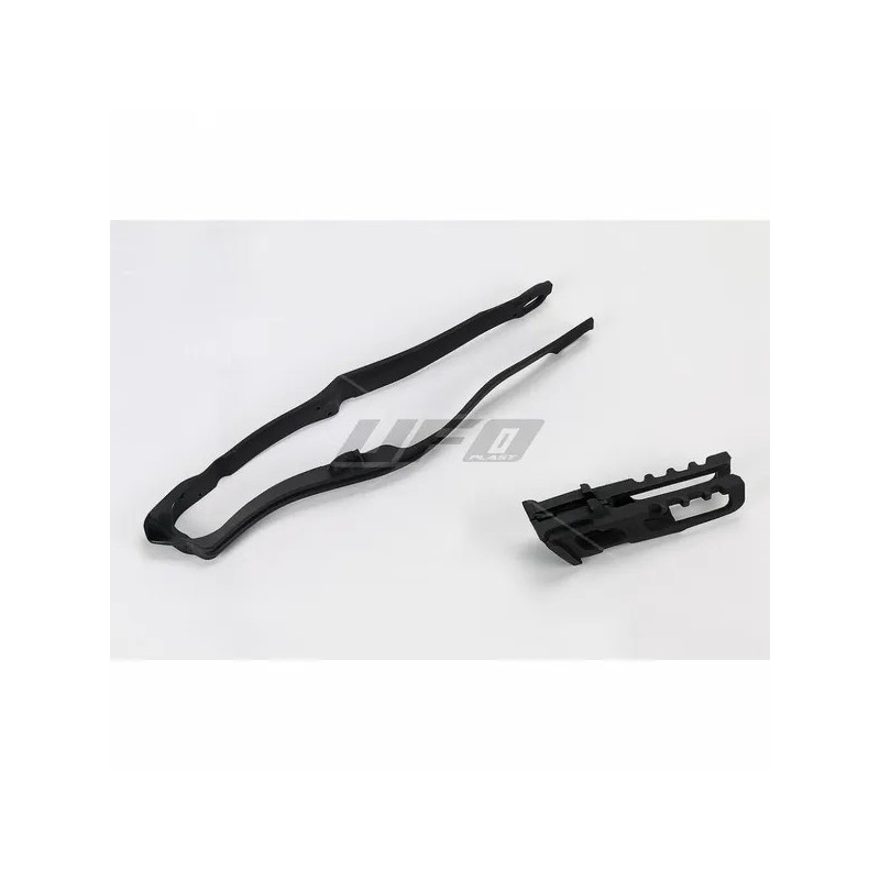 Patin de bras oscillant + patin de Patin de guide chaine 250 CRF 2014 à 2018 / 450 CRF 2013 à 2016 Noir