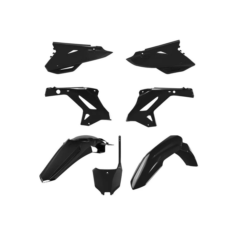 Kit plastiques Polisport 125 CR / 250 CR 2000 à 2001 Restyle 2022 couleur noir