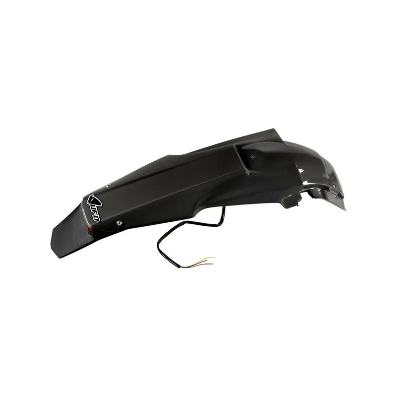 Garde boue arrière UFO avec feu LED 450 RMZ 2008 à 2017 Noir