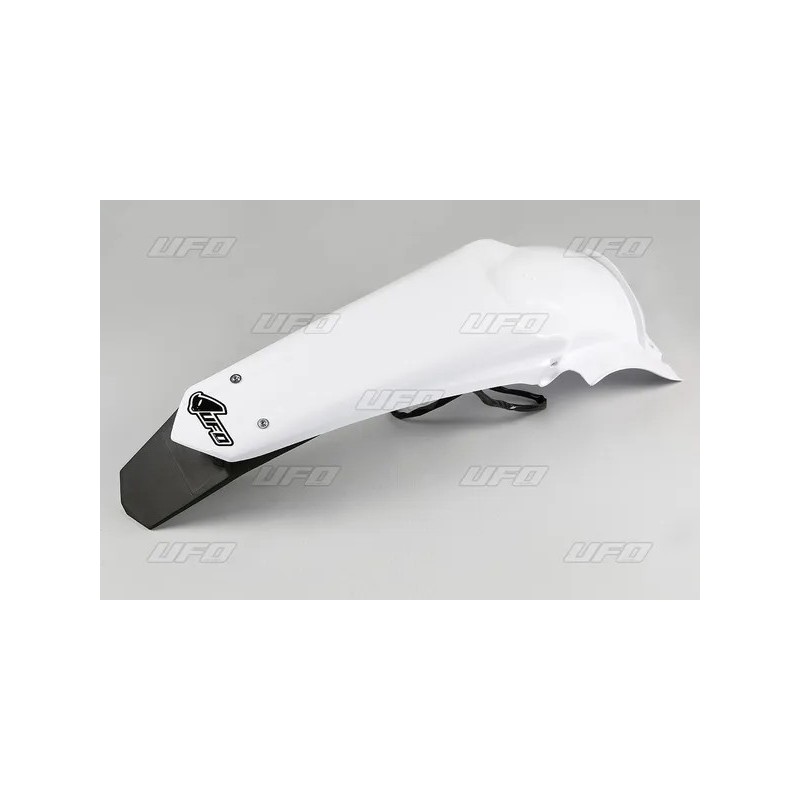 Garde boue arrière UFO avec feu LED WRF 450 2012 à 2015 Blanc
