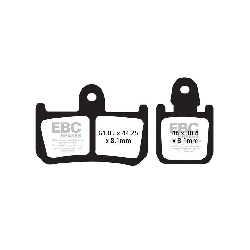 Plaquettes de Frein EBC Avant Organique serie FA 442/4