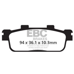 Plaquettes de Frein EBC Arrière Tout terrain Carbon "X" 427TT