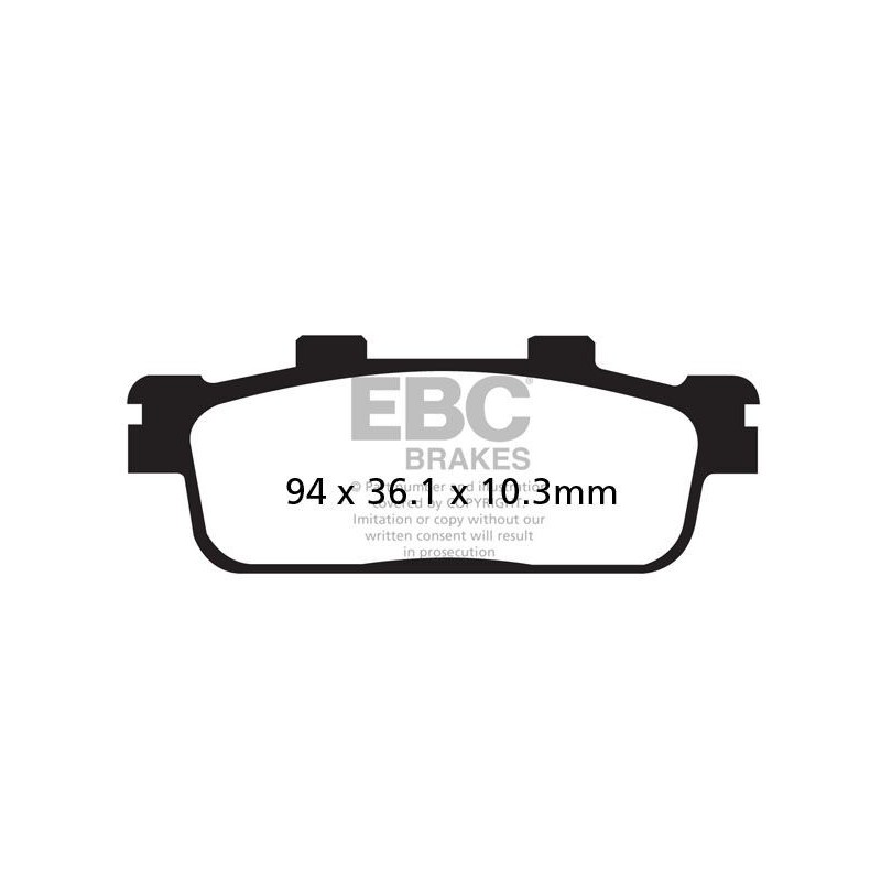 Plaquettes de Frein EBC Arrière Tout terrain Carbon "X" 427TT