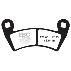 Plaquettes de Frein EBC Arrière Tout terrain Carbon "X" 452TT