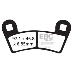 Plaquettes de Frein EBC Arrière Tout terrain Carbon "X" 456TT
