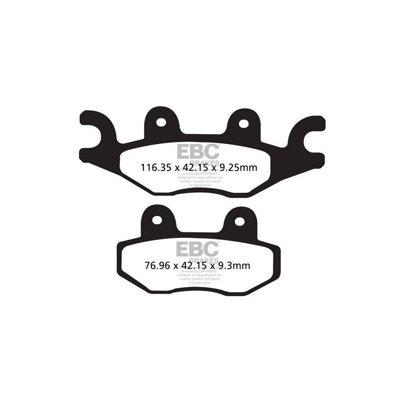 Plaquettes de Frein EBC Avant Tout terrain Carbon "X" 484TT