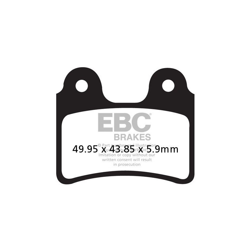 Plaquettes de Frein EBC Avant Tout terrain Carbon "X" 303TT
