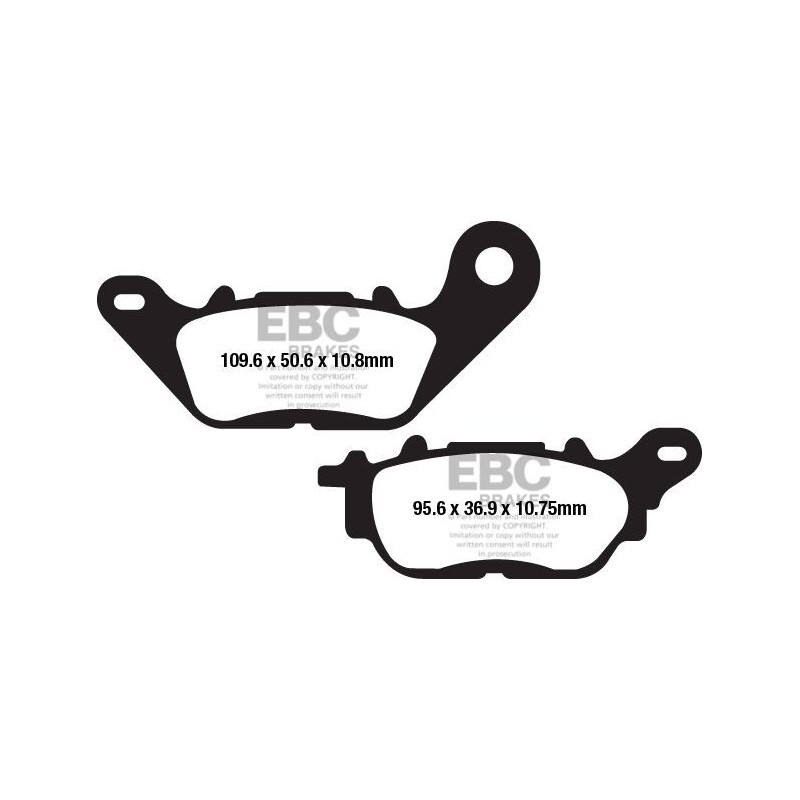 Plaquettes de Frein EBC Arrière Organique serie FA 662