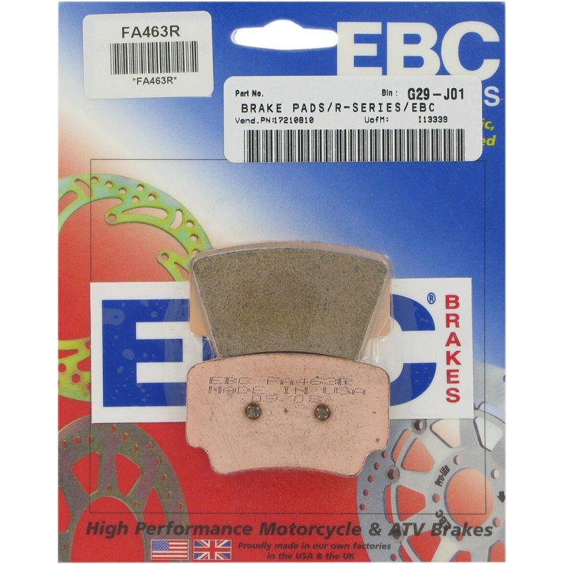 Plaquettes de Frein EBC Arrière Métal fritée "R" 463R