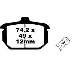 Plaquettes de Frein EBC Arrière métal fritté "FA-HH" 078