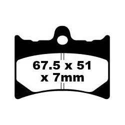 Plaquettes de Frein EBC Avant métal fritté "FA-HH" 126