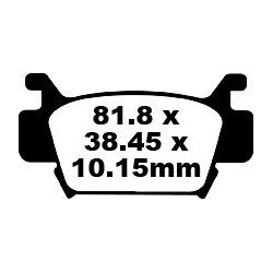 Plaquettes de Frein EBC Arrière Tout terrain Carbon "X" 410TT