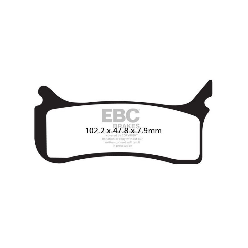 Plaquettes de Frein EBC Avant métal fritté "EPFA" 406HH