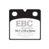 Plaquettes de Frein EBC Arrière Semi-Sintérisées 018V